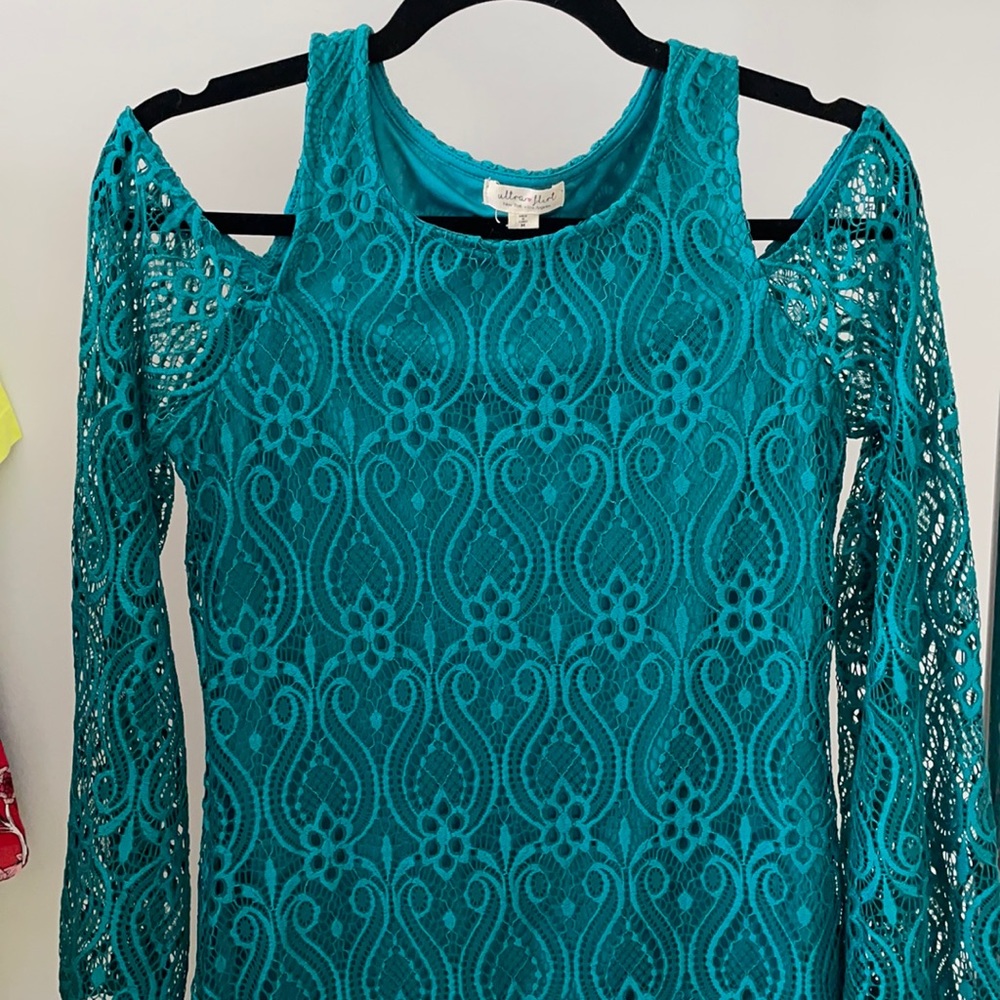 Open shoulder dress